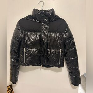 Bagatelle NYC Black Shiny Puffer Jacket